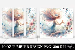Fairy Tumbling with Spring Petals | 20 Oz Tumbler Product Image 1