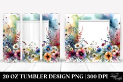 Watercolor Abstract Horizontal Frame | 20 Oz Tumbler Product Image 1