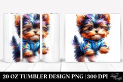 Expressive Yorkshire Terrier Jumping 20 Oz Tumbler Product Image 1