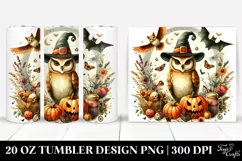 Retro Halloween Owl | 20 oz Tumbler Product Image 1