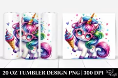 Funny Vibrant Unicorn Tumbler Product Image 1
