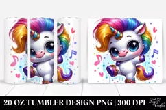 Cute Baby Unicorn Dancing | 20 oz Tumbler Product Image 1