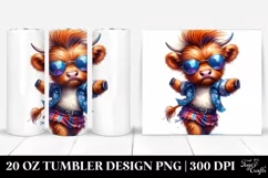 Highland Dancing Cow, Transparent PNG Product Image 1
