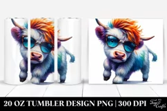 Highland Dancing Cow, Transparent PNG Product Image 1