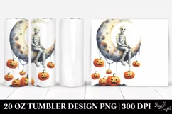 Simple Halloween Mummy Moon | 20 oz Tumbler Product Image 1