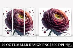 20 Oz Tumbler Sublimation | Material Floral Splash Design Product Image 1