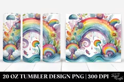 Colorful Rainbow | 20 Oz Tumbler Product Image 1