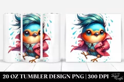 Cute Baby Bird Jumping | 20 oz Tumbler Product Image 1