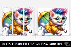 Cute Baby Cat Running | 20 oz Tumbler Product Image 1