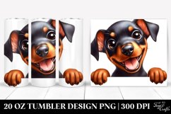 Enthusiastic Baby Doberman Clipart 20 Oz Tumbler Product Image 1