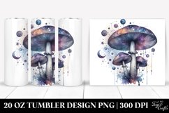 Detailed Celestial Mushroom Splash | 20 oz Tumbler Product Image 1