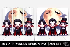 Funny Halloween Vampire Clipart 20 Oz Tumbler Product Image 1