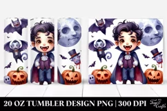 Funny Halloween Vampire Clipart 20 Oz Tumbler Product Image 1