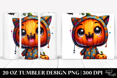 Cute Pumpkin Design, High Quality 20 Oz Tumbler Product Image 1