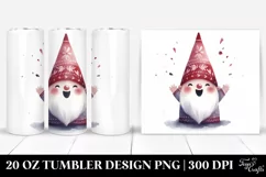 Excited Gnome Boho Watercolor Tumbler Product Image 1