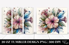Wooden Petunia Watercolor Product Image 1