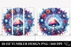 Celestial Mushroom Clipart, High-Res 20 Oz Tumbler Product Image 1