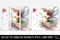 Fairy Tumbling with Spring Petals | 20 Oz Tumbler Product Image 1