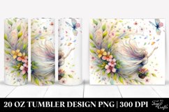 Watercolor Fairy Tumbler with Spring Petals | 20 oz Tumbler Product Image 1