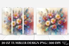 Wooden Stained Primrose | 20 oz Tumbler Product Image 1