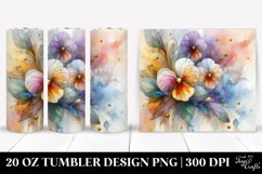 Stained Pansy | 20 oz Tumbler Product Image 1