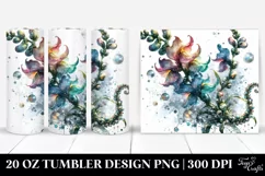 Shiny Snapdragon Watercolor | 20 Oz Tumbler Product Image 1