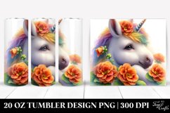 Cute Baby Unicorn Nasturtium | 20 oz Tumbler Product Image 1