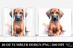 Pastel Rhodesian Ridgeback Clipart 20 Oz Tumbler Product Image 1