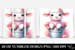 20 Oz Tumbler Sublimation | Vibrant Cute Pink-ish Smiling Product Image 1