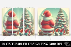 Retro Christmass Santa and Gnomes, Transparent PNG Product Image 1