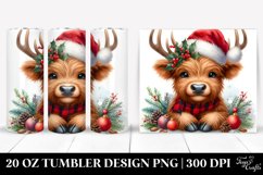 Peeking Highland Cow Clipart Product Image 1