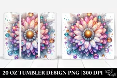 Vibrant Pastel Shiny Daisy | 20 oz Tumbler Product Image 1