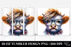 Bored Cow with Goofy Smile, Transparent PNG Product Image 1