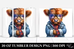 Watercolor Cow Portrait PNG Product Image 1