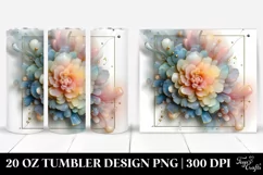 Glossy Pastel Marigold, Transparent 20 Oz Tumbler Product Image 1