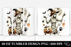 Retro Halloween Mummy | 20 oz Tumbler Product Image 1