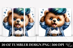 Cute Baby Bear Posing Like a Model | 20 oz Tumbler Product Image 1