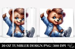 Cute Baby Bear Posing Like a Model | 20 oz Tumbler Product Image 1