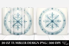 Christmas Snowflake 3D Round | 20 oz Tumbler Product Image 1