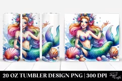 Smiling Mermaid by | 20 oz Tumbler Product Image 1