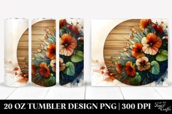 Abstract Nasturtium Tumbler Product Image 1