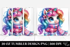 Proud Pig with Floral Wreath 20 Oz Tumbler Product Image 1
