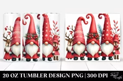 Charming Christmas Gnomes Clipart 20 Oz Tumbler Product Image 1