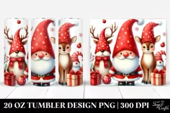 Cute Christmas Gnome 20 Oz Tumbler Product Image 1
