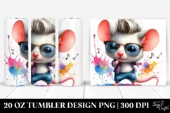 Cute Baby Mouse Dancing | 20 oz Tumbler Product Image 1