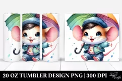 Vibrant Baby Mouse Jump 20 Oz Tumbler Product Image 1