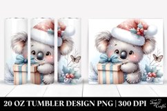 Cute Baby Koala Winter Clipart 20 Oz Tumbler Product Image 1