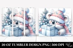 Cute Baby Koala Winter Clipart 20 Oz Tumbler Product Image 1