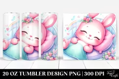Colorful Pinkish Baby Rabbit 20 Oz Tumbler Product Image 1