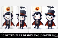 Funny Vampire Haloween Clipart 20 Oz Tumbler Product Image 1